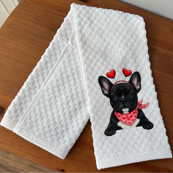 Valentine Dog Breed Kitchen Dish Towel - Picture 6 of 11